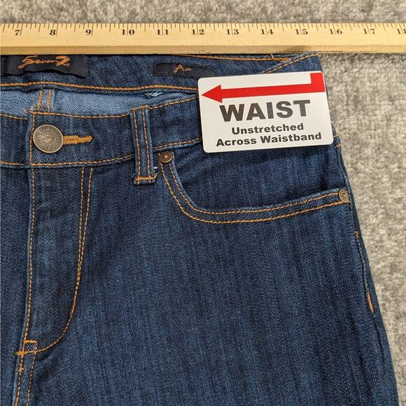 Seven7 Flare Flared Jeans Women‎ Size 8 Blue Stretch - Picture 12 of 16